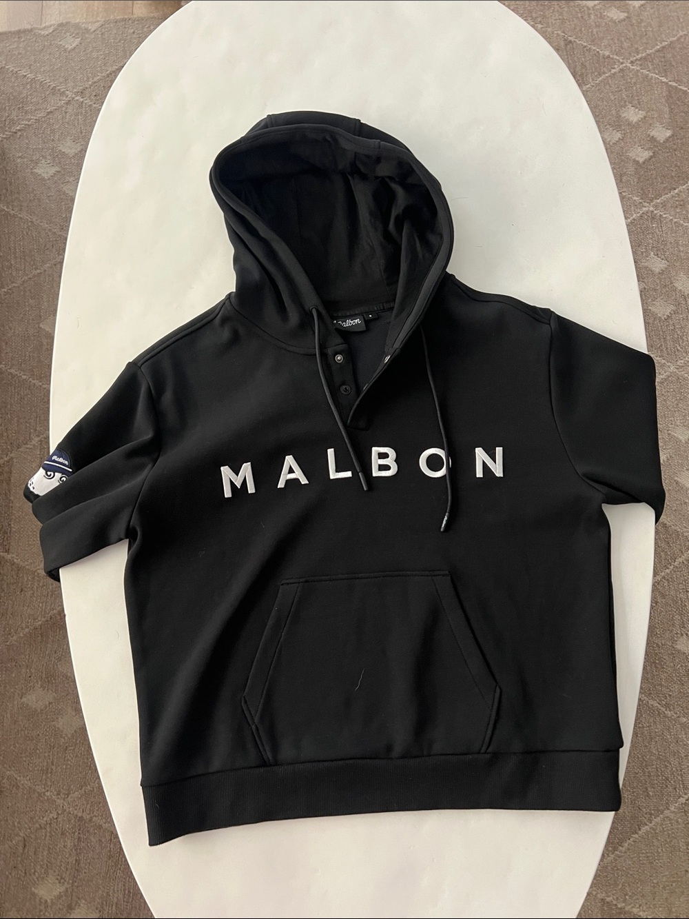 MALBON GOLF Air Sakariba Pullover Hoodie Black Women's Small - Picture 6 of 10
